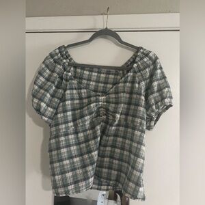 made well puff summer blouse